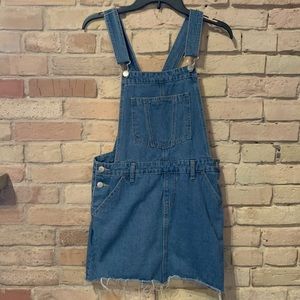 Jean overall dress